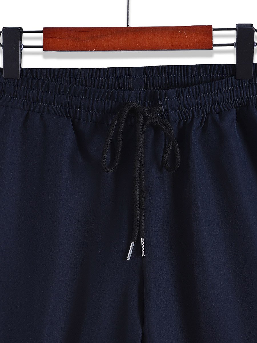 Men Navy Blue Printed Shirt and Shorts Co-Ords