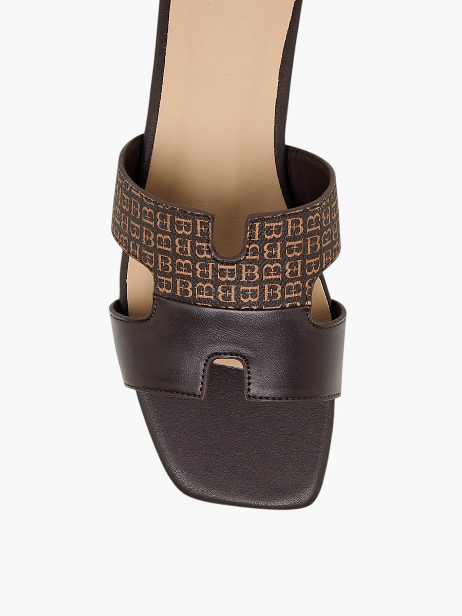 Women Monogram Print Sandals