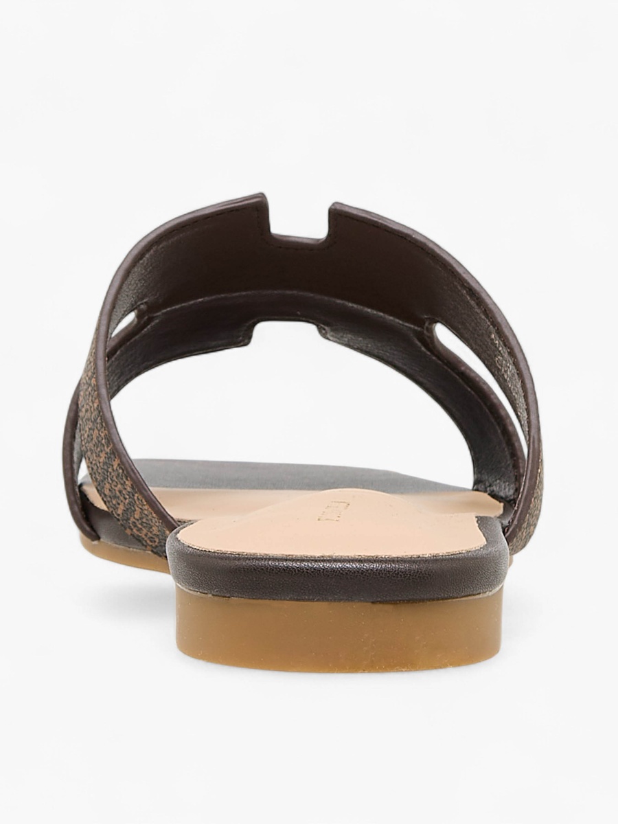 Women Monogram Print Sandals