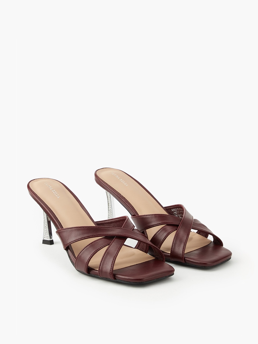 Women Stiletto Heel Slip-On Sandals
