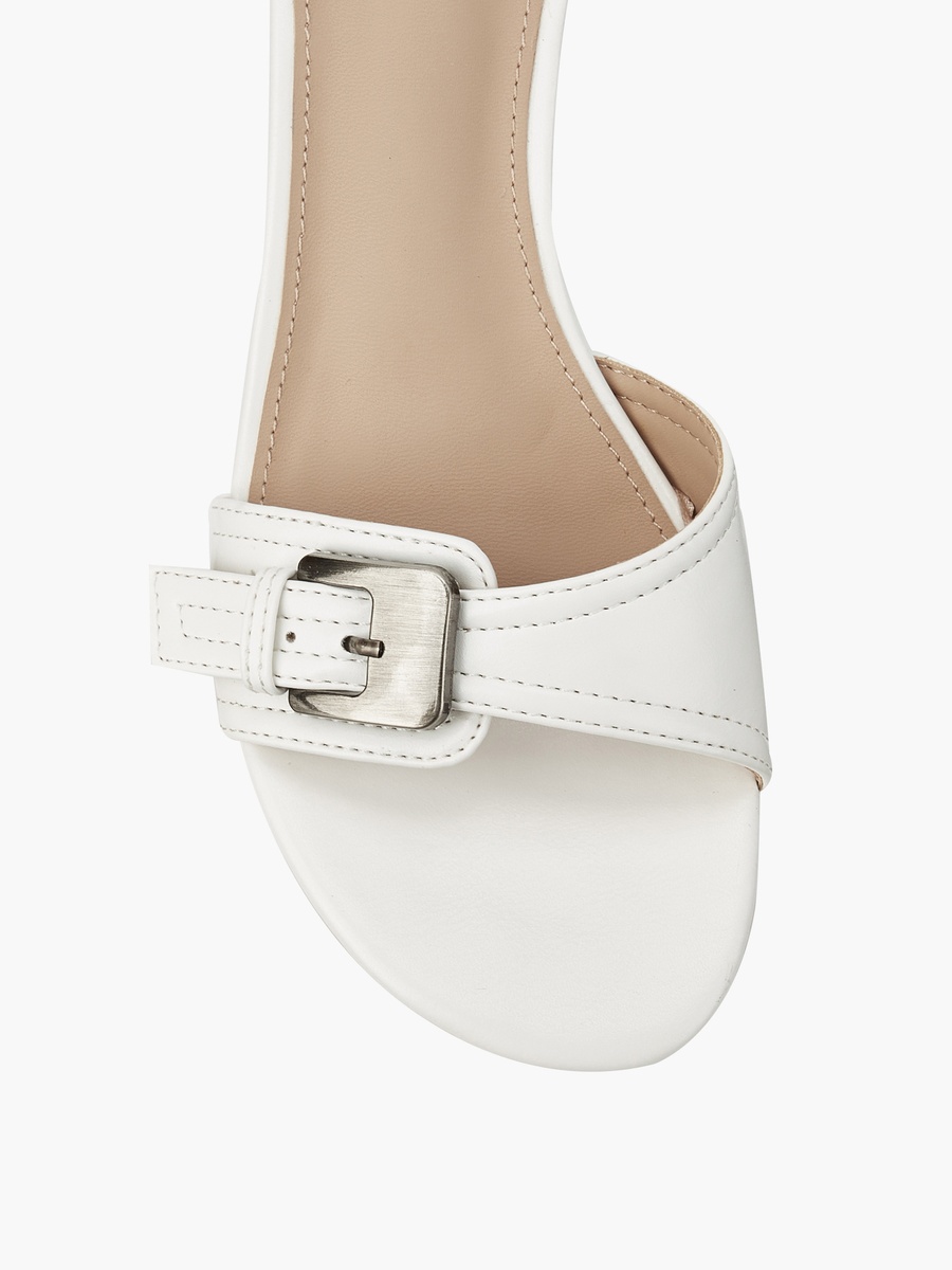 Women Kitten Heel Slip-On Sandals