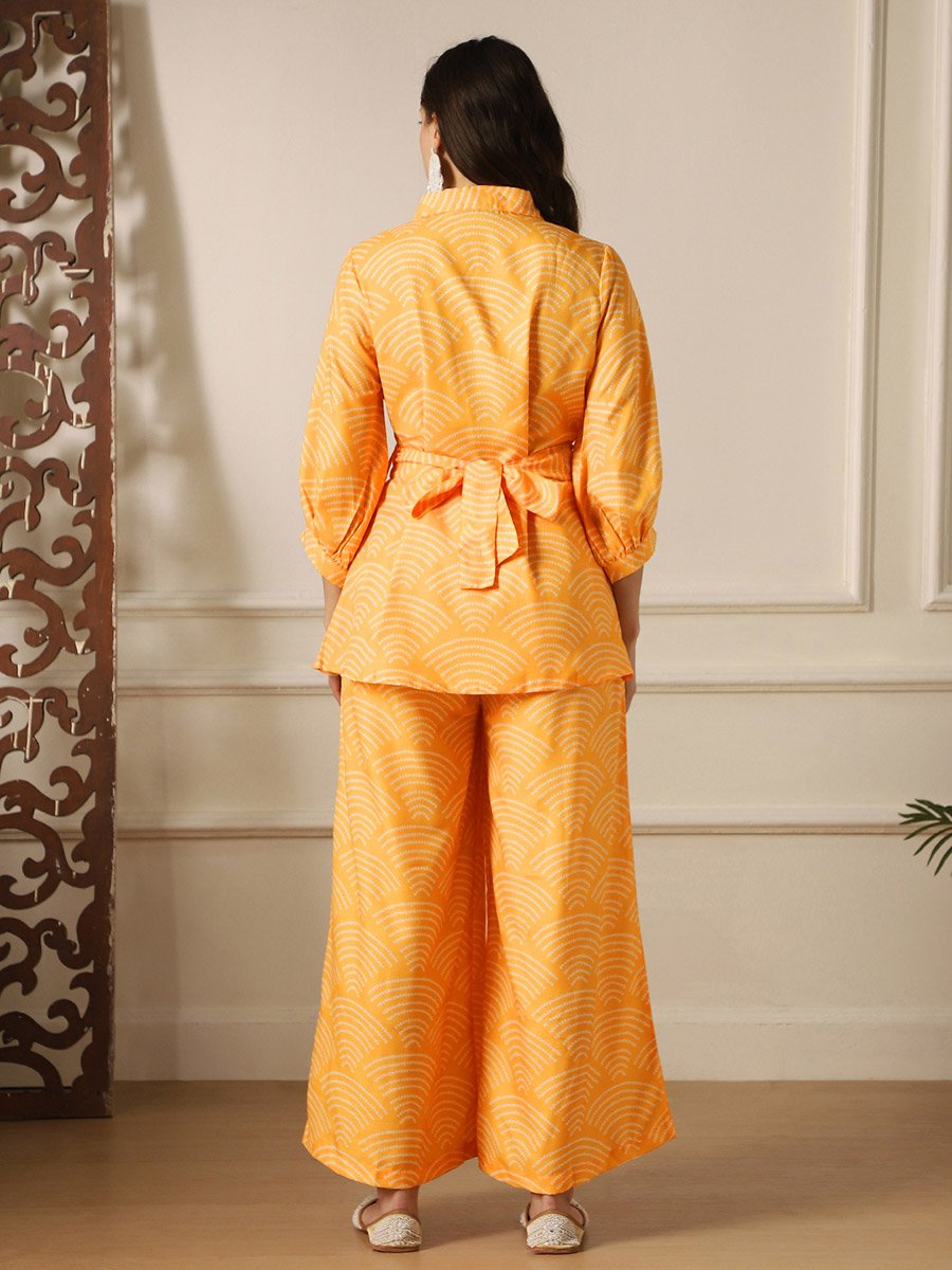 Women All Over Print Shirt and Palazzos Fusion Co-Ords