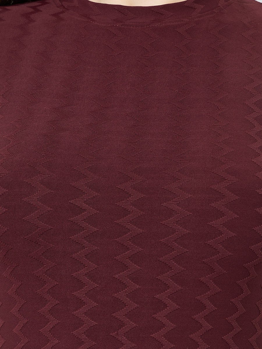Women Fitted Jacquard T-Shirt
