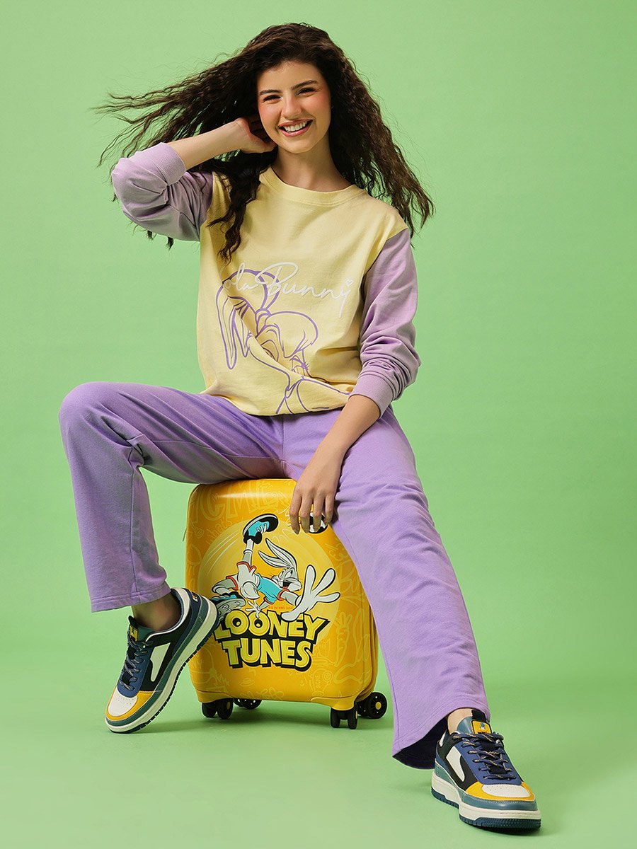 Lola Bunny Light Yellow Cotton Sweatshirt