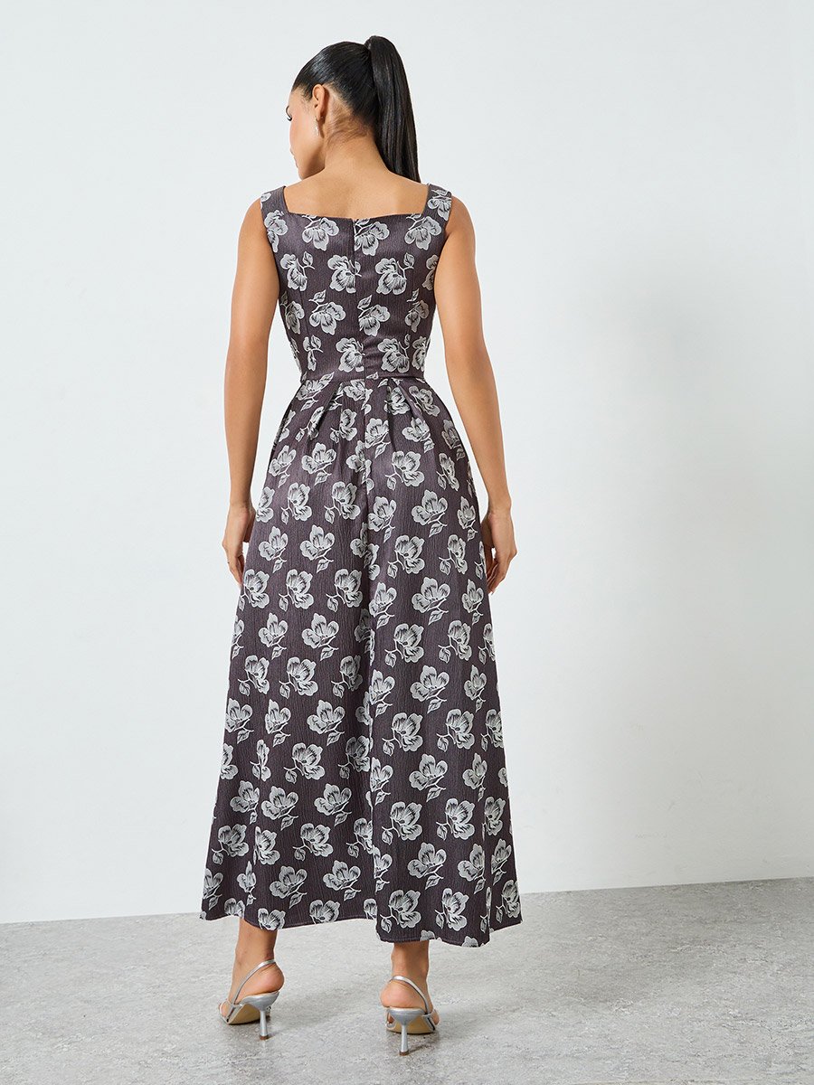 chinese dress ladies Ellery Floral Ruffle Maxi Dress