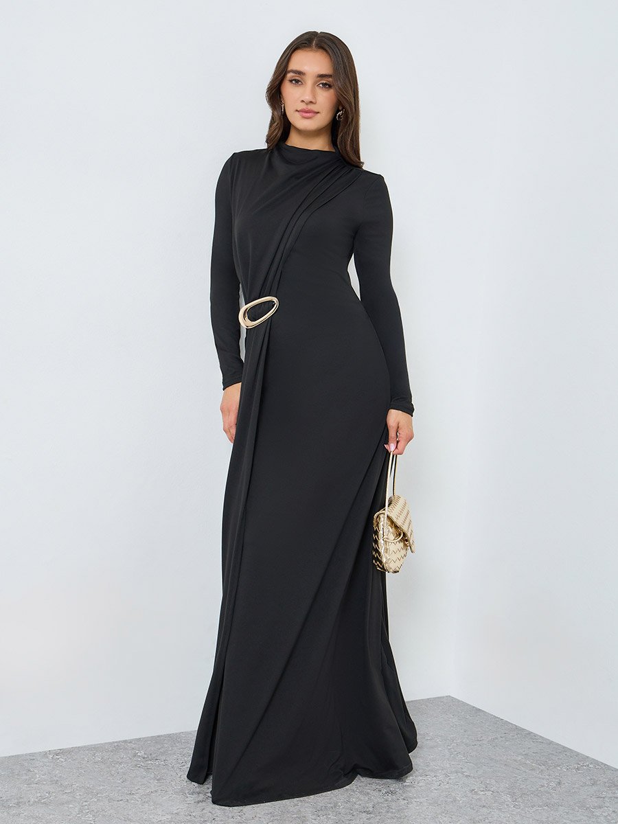 bodycon gala dresses Elegant Black Evening Dress main image 1
