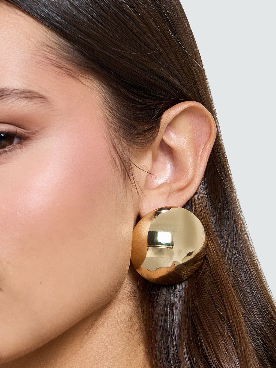 Pack of 2 - Gold Stud Earrings