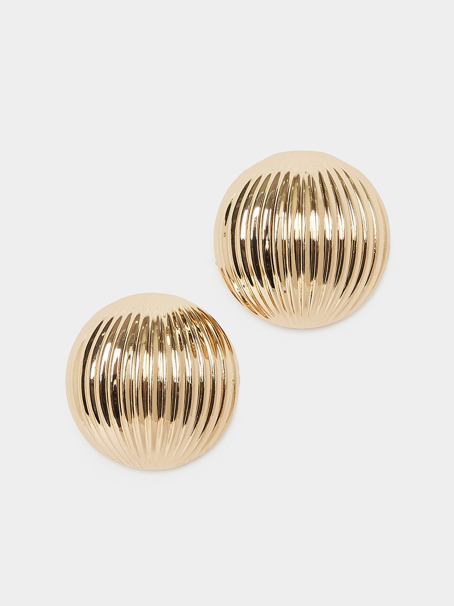 Pack of 2 - Gold Stud Earrings