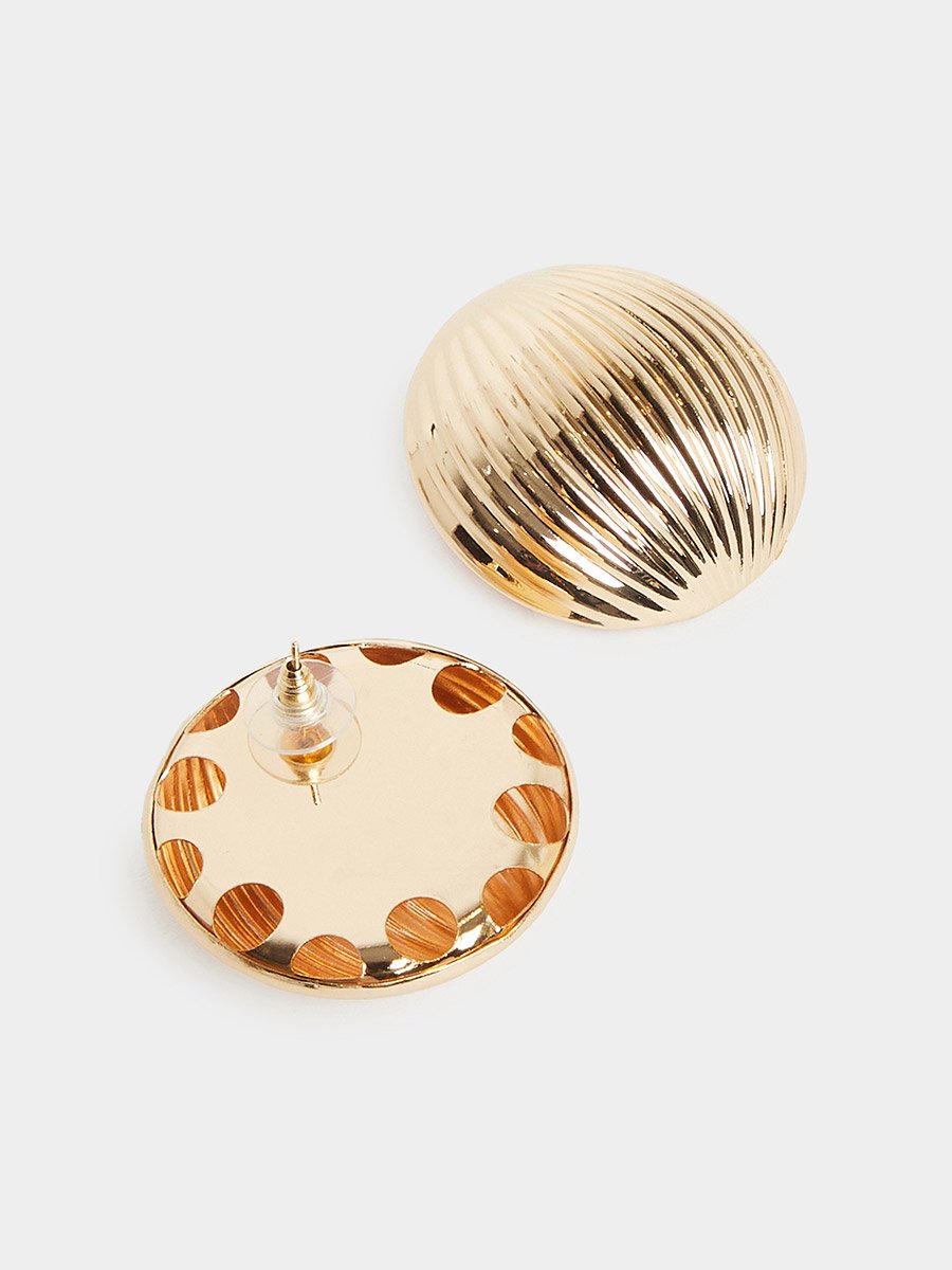 Pack of 2 - Gold Stud Earrings