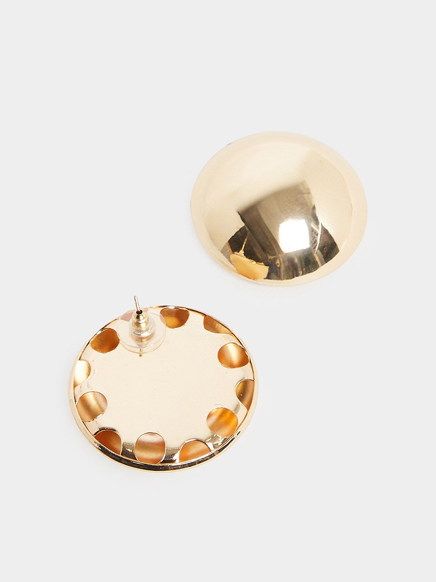 Pack of 2 - Gold Stud Earrings