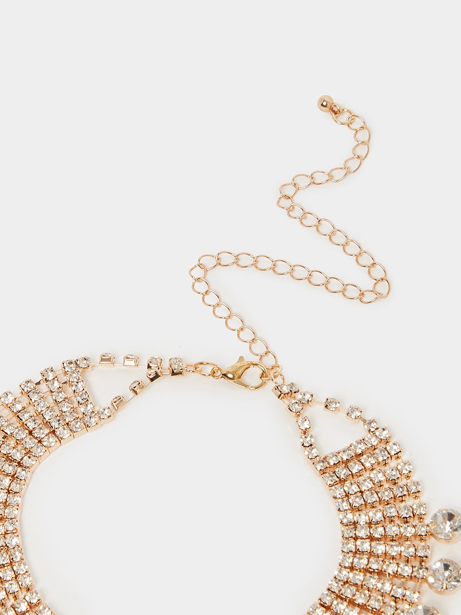 Sparkling Crystal Choker Necklace