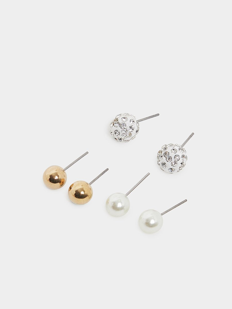 Pack of 9 - Gold Hoop Earrings