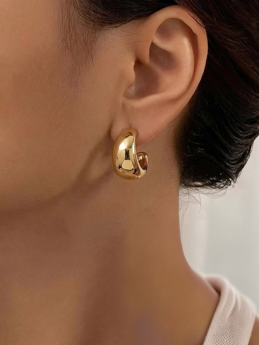 Pack of 2 - Gold Hoop Earrings