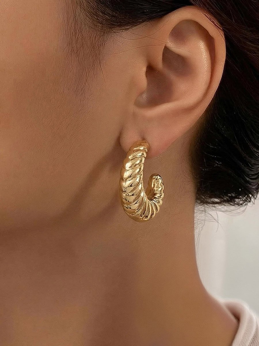 Pack of 2 - Gold Hoop Earrings