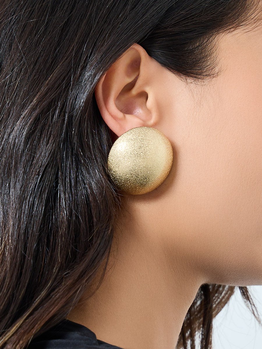 Round Disc Earrings