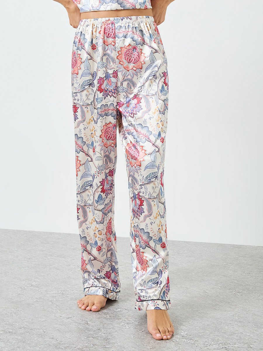 Women Floral Printed Cami Top and Pyjama Set