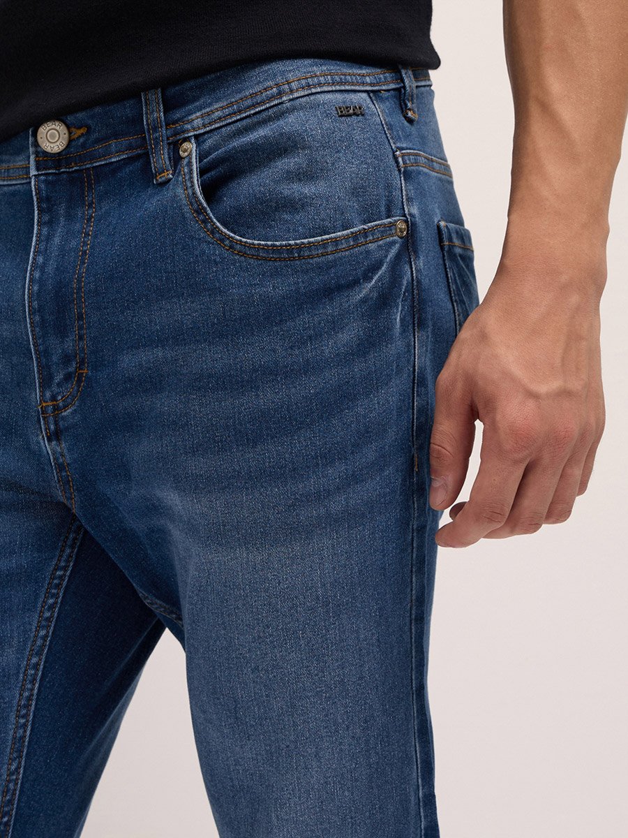 Men Mid Rise Slim Fit Jeans 