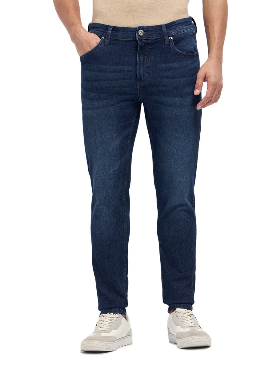 Men Mid Rise Cotton Slim Fit Jeans