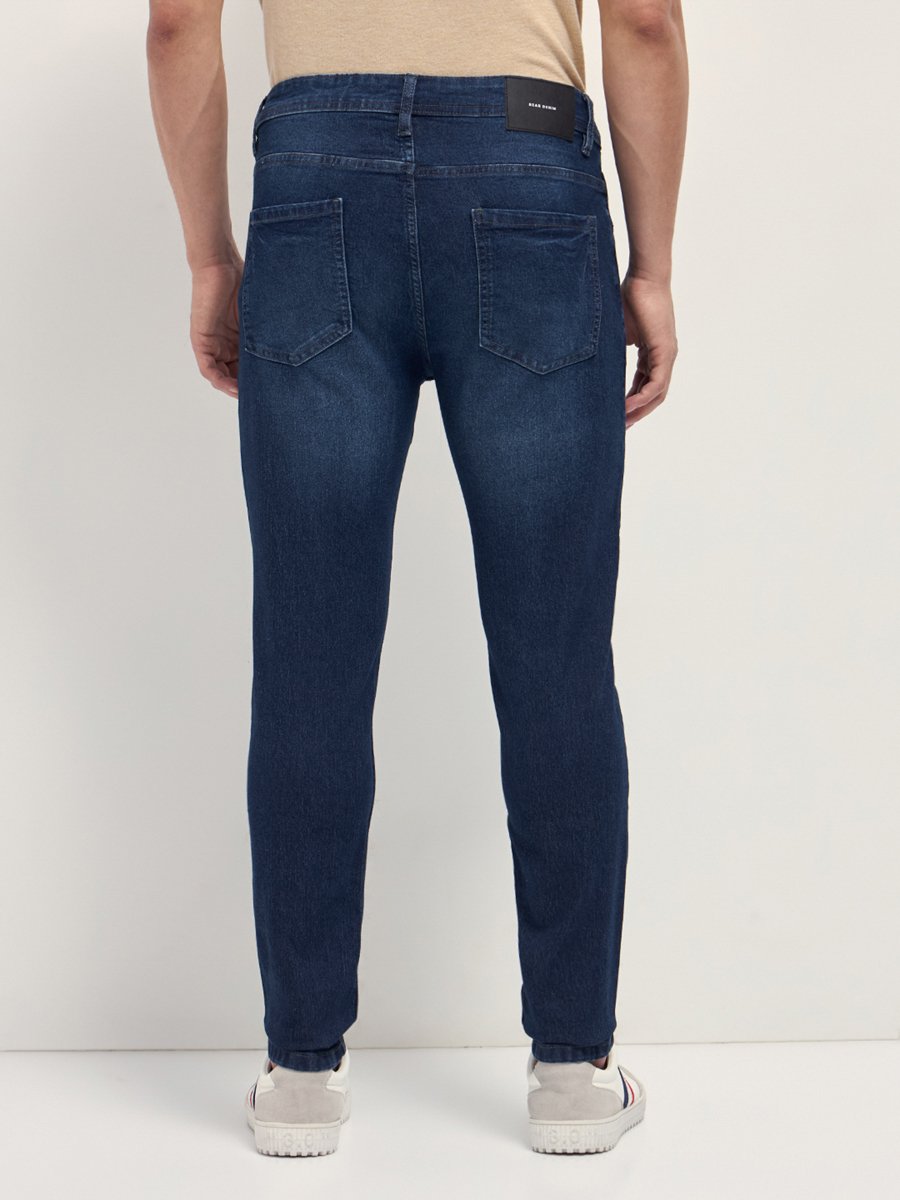 Men Mid Rise Cotton Slim Fit Jeans