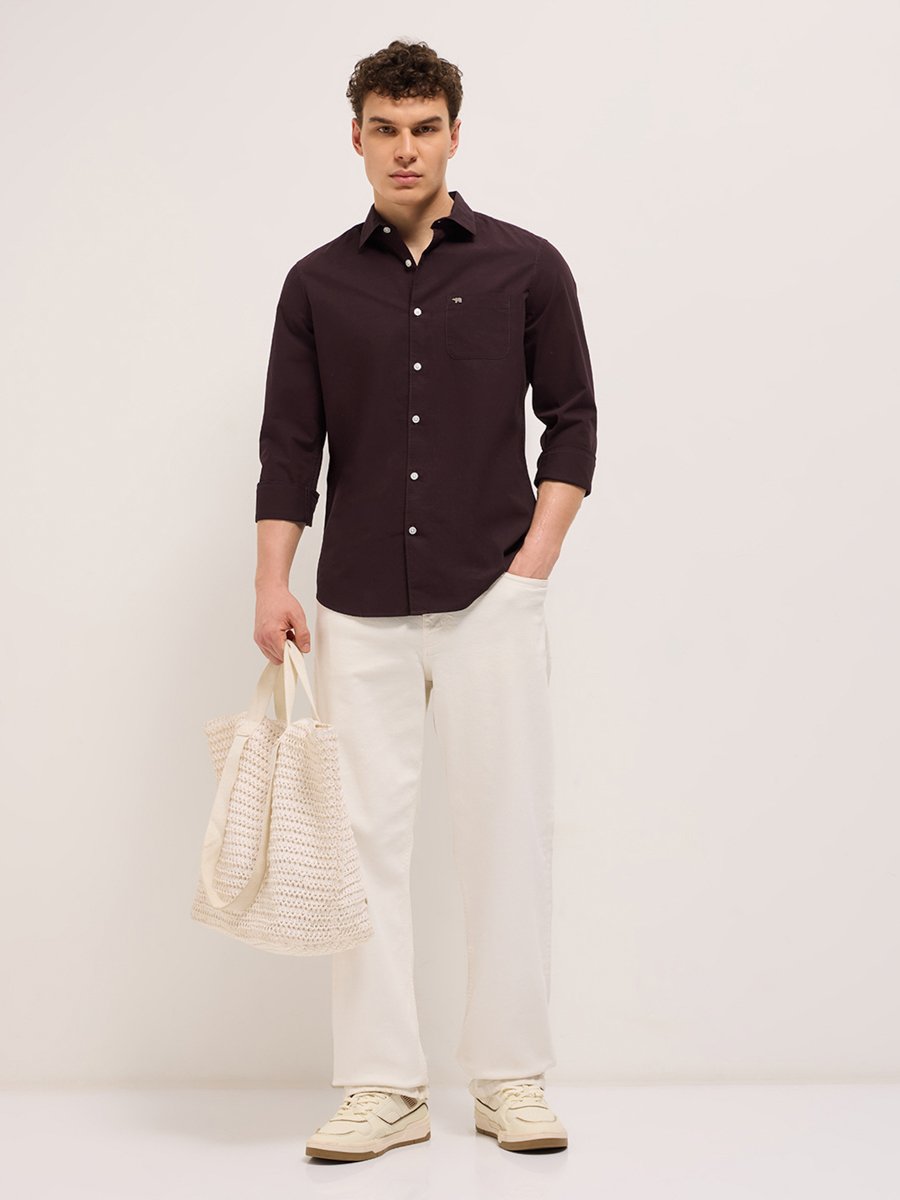 Men Cotton Slim Fit Casual Shirt
