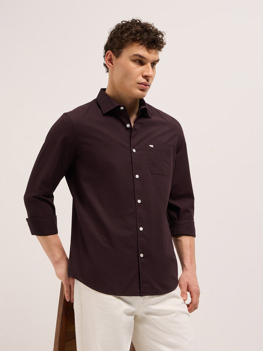 Men Cotton Slim Fit Casual Shirt