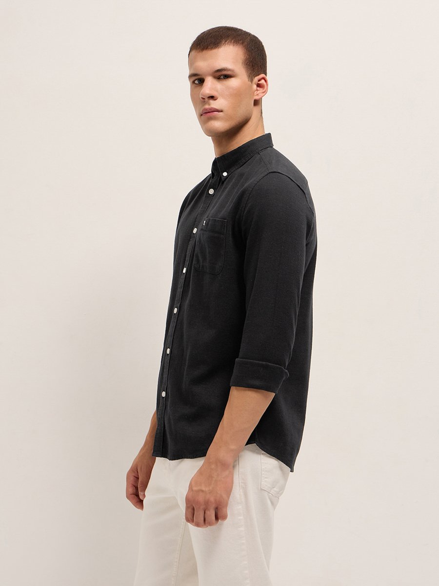 Men Cotton Slim Fit Casual Shirt
