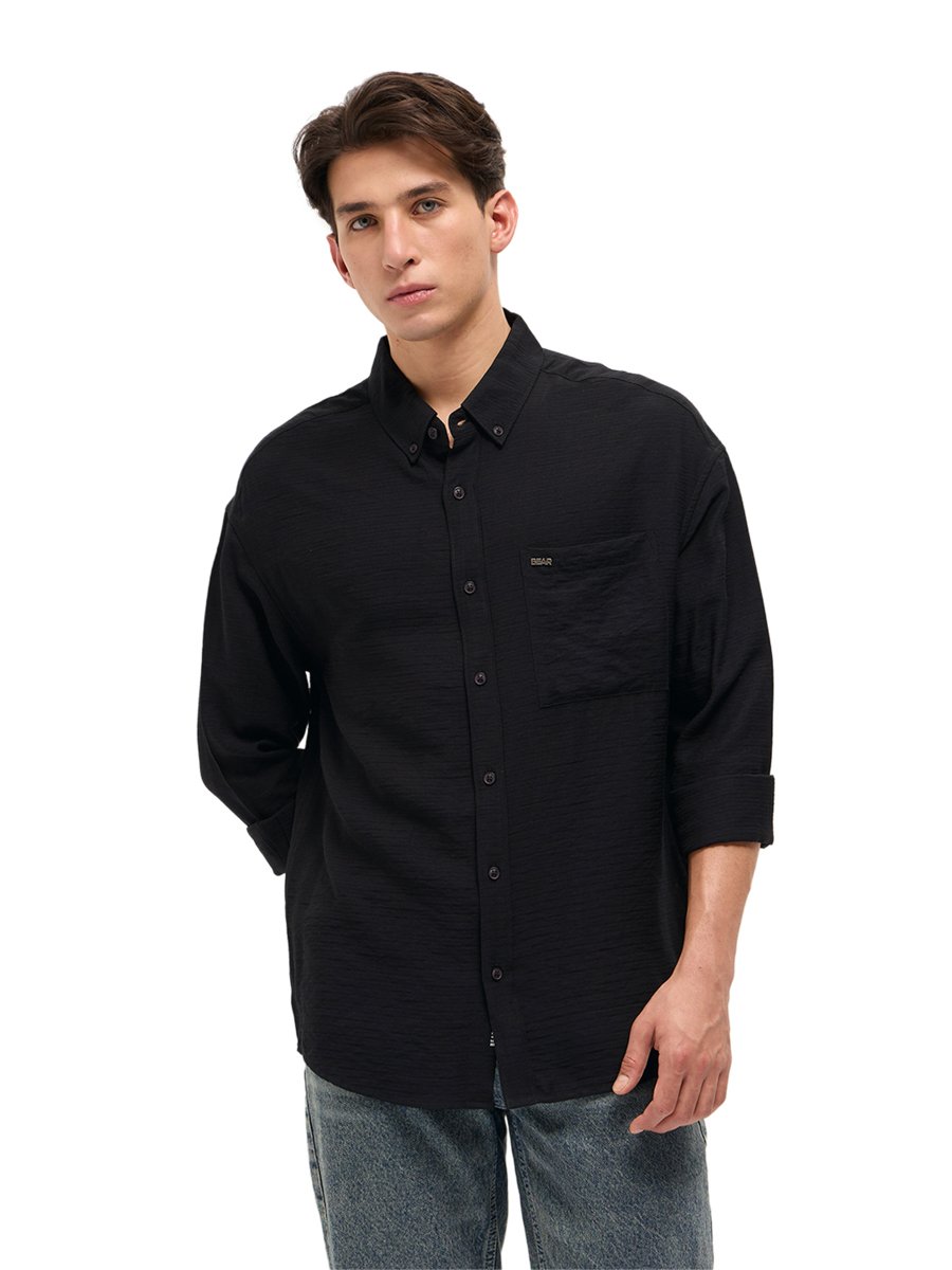 Men Herringbone Relaxed Fit Casual shirt