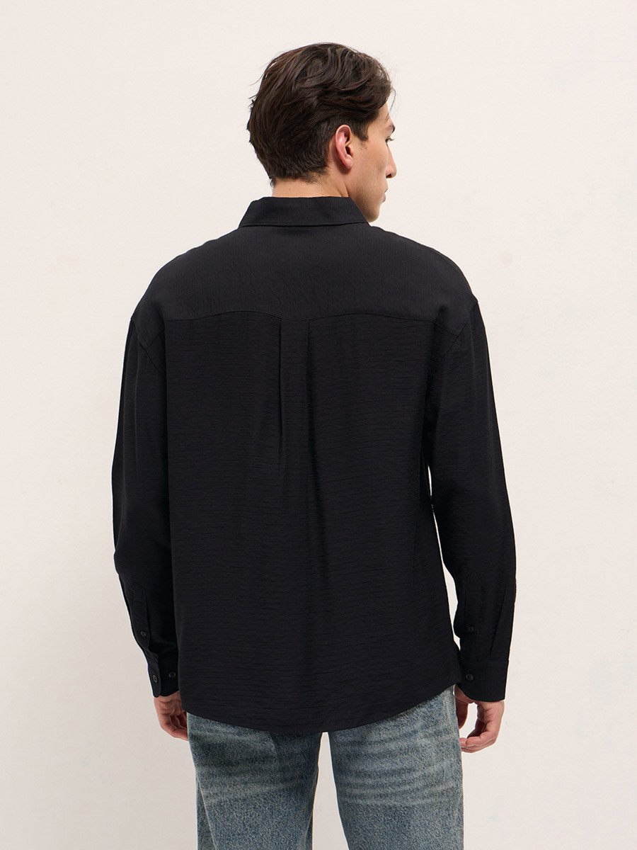 Men Herringbone Relaxed Fit Casual shirt