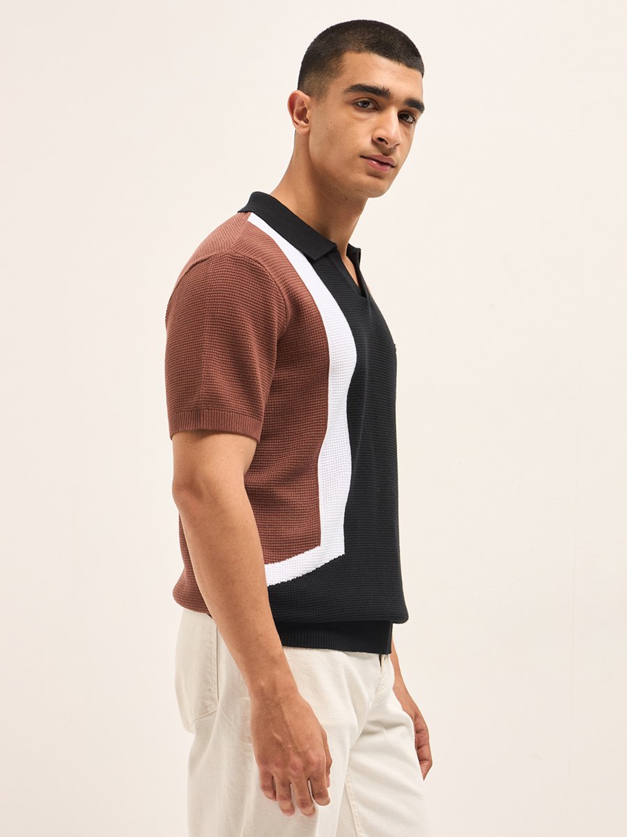 Men Pure Cotton Slim Fit Polo