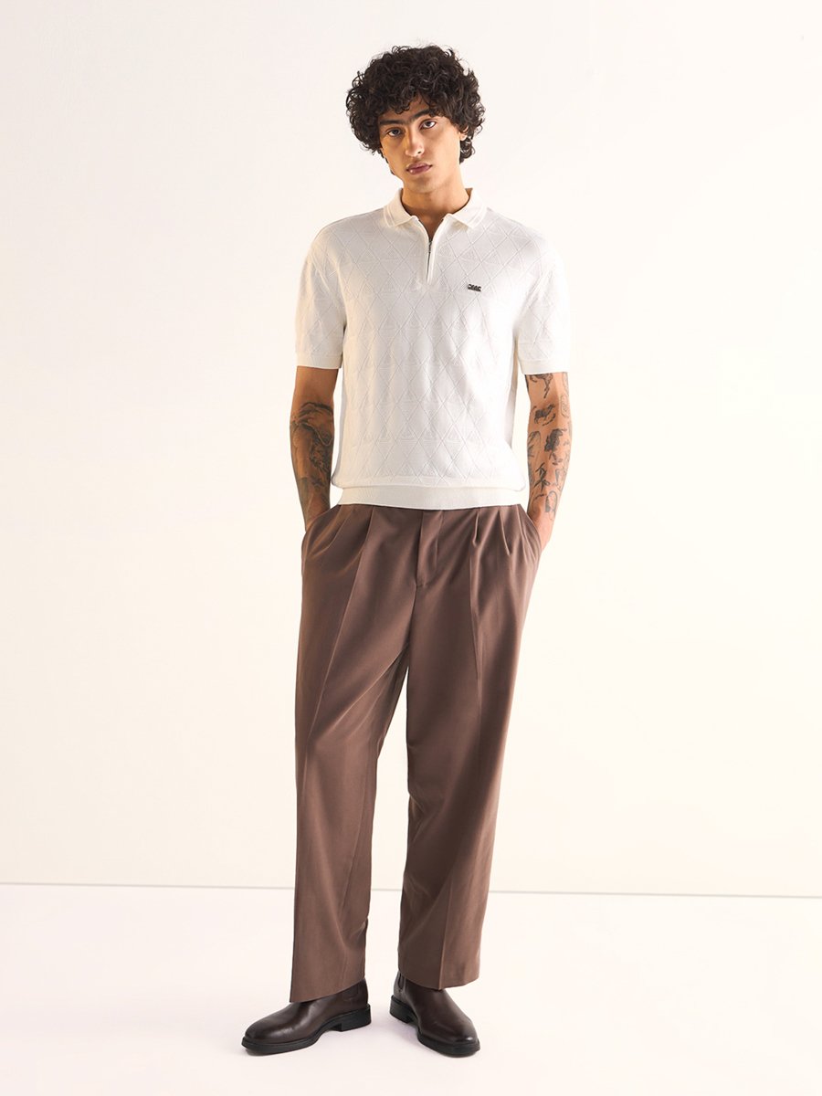 Men Pure Cotton Regular Fit Polo