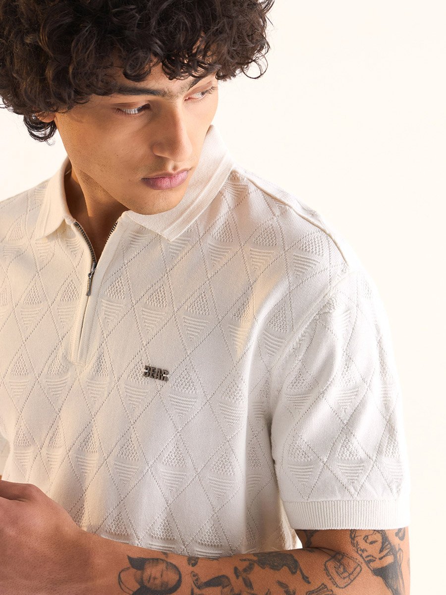 Men Pure Cotton Regular Fit Polo