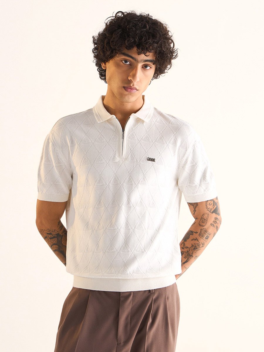 Men Pure Cotton Regular Fit Polo
