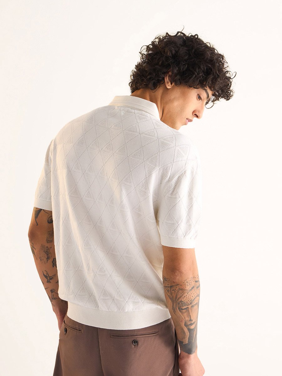 Men Pure Cotton Regular Fit Polo