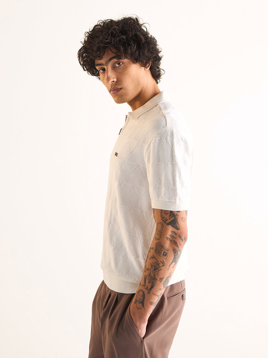 Men Pure Cotton Regular Fit Polo