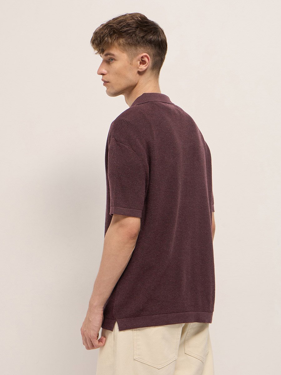 Men Cotton Relaxed Fit Polo