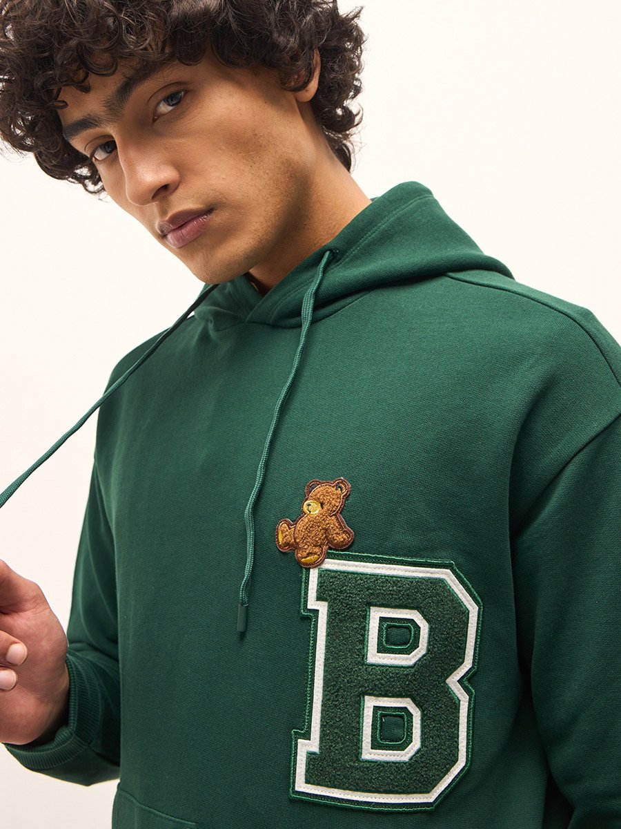 Men Cotton Front Pocket Hoodie