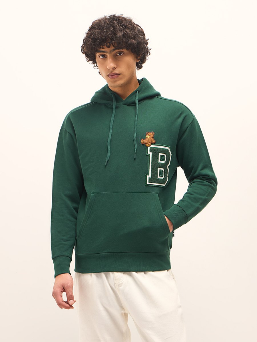 Men Cotton Front Pocket Hoodie