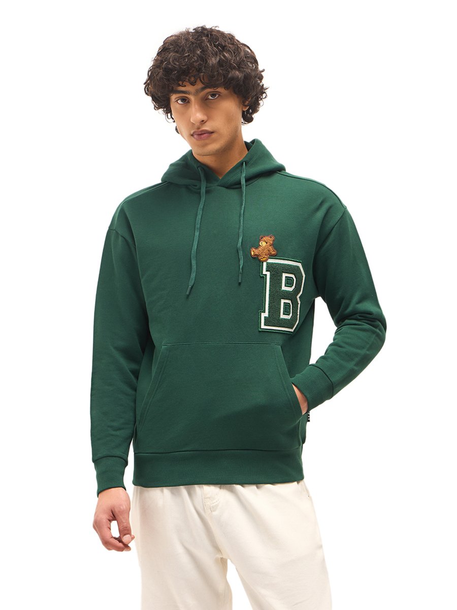Men Cotton Front Pocket Hoodie