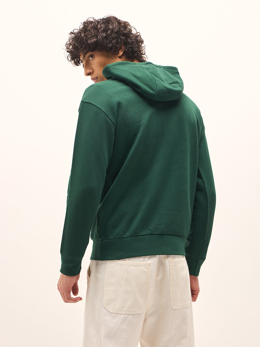 Men Cotton Front Pocket Hoodie