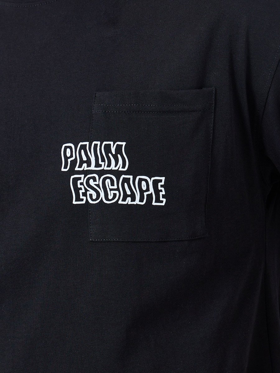 Men Black Heavy Jersey Oversized T-Shirt