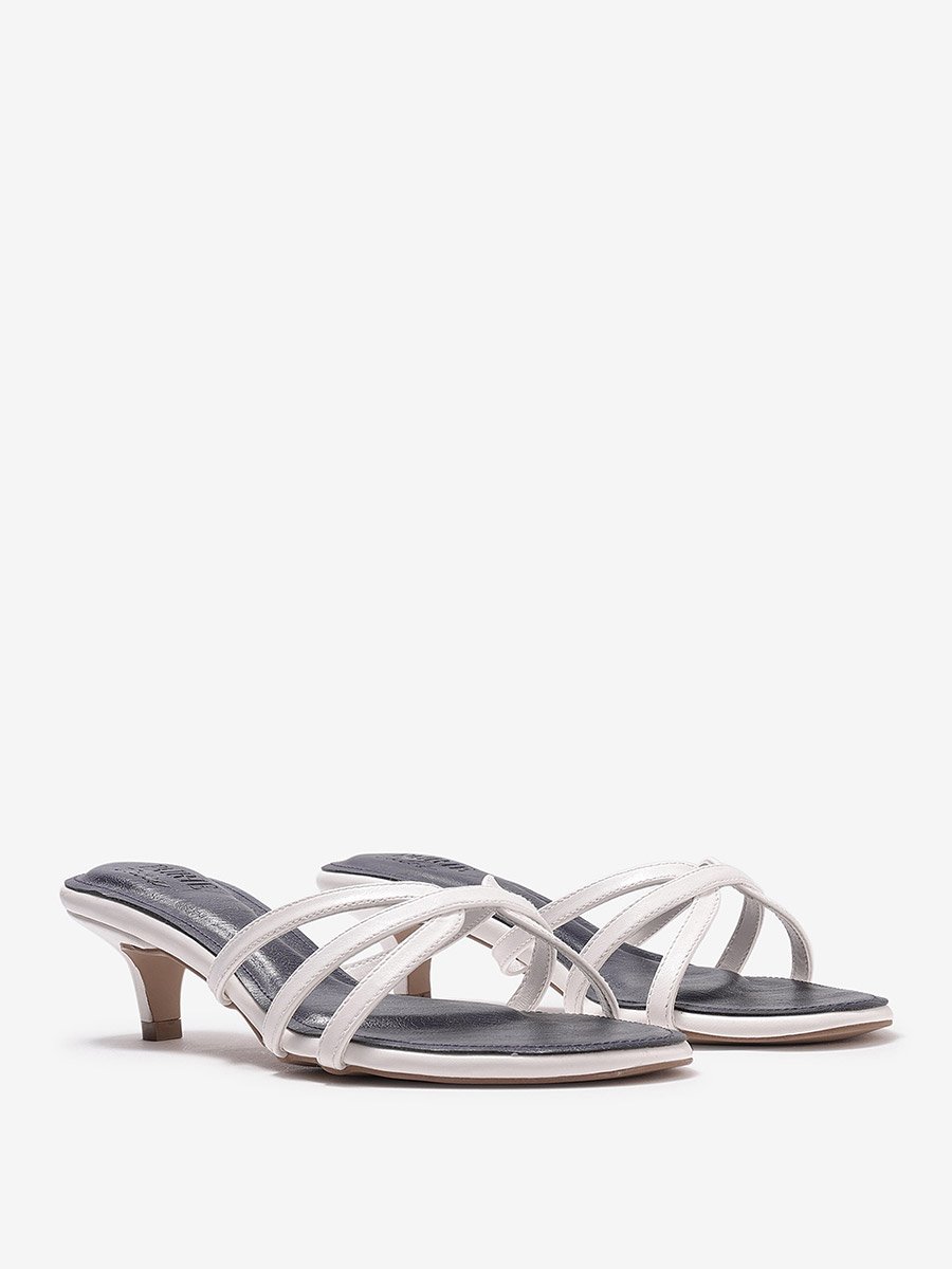 Women Strappy Low Heel Slip-On Sandals