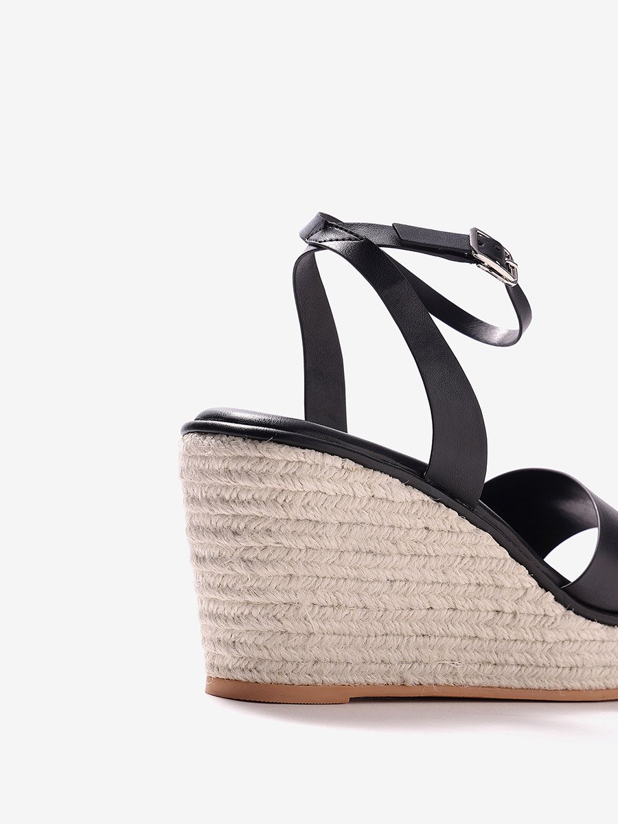 Women Espadrille Wedge Sandals with Ankle Strap