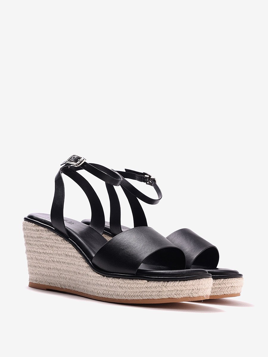 Women Espadrille Wedge Sandals with Ankle Strap