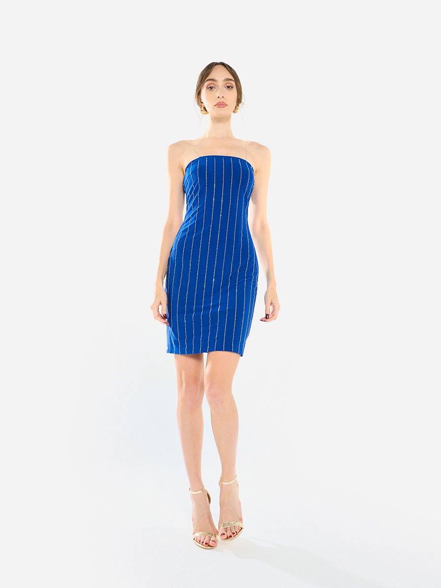 Women Embellished Bandeau Mini Dress