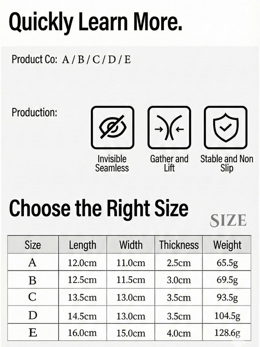 Silicone Double Side Stick-On Push Up Bra
