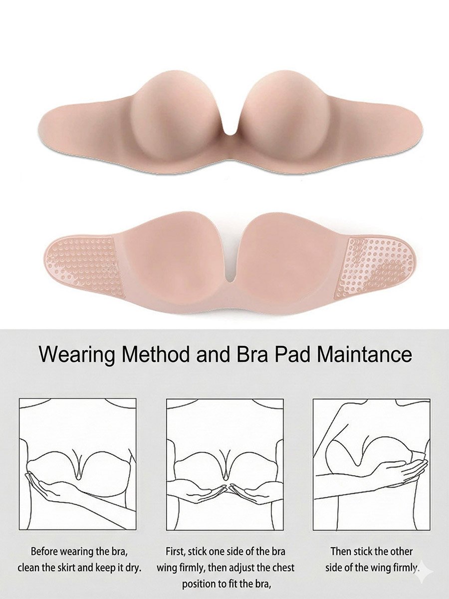 Inner Silicone Stick-On Anti Slip Strapless Bra