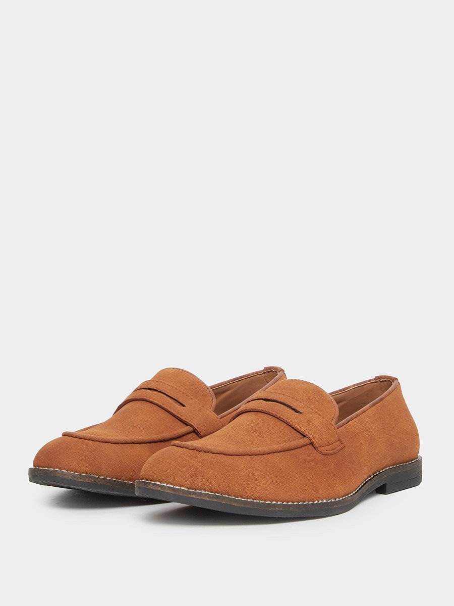 Men Classic Suede Look Slip-On Loafers
