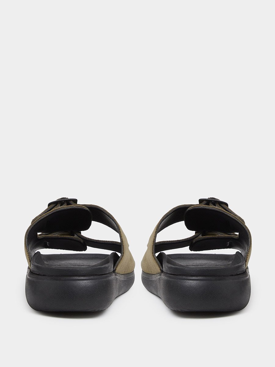 Men Double Strap Buckle Comfort Sandals