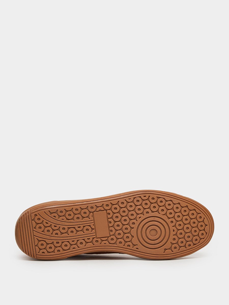 Men Tan Suede Sneakers