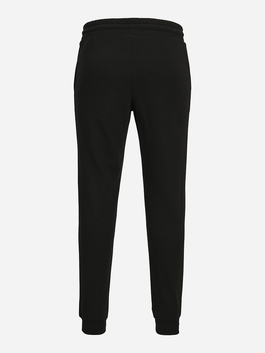Black Printed Cuffed Joggers